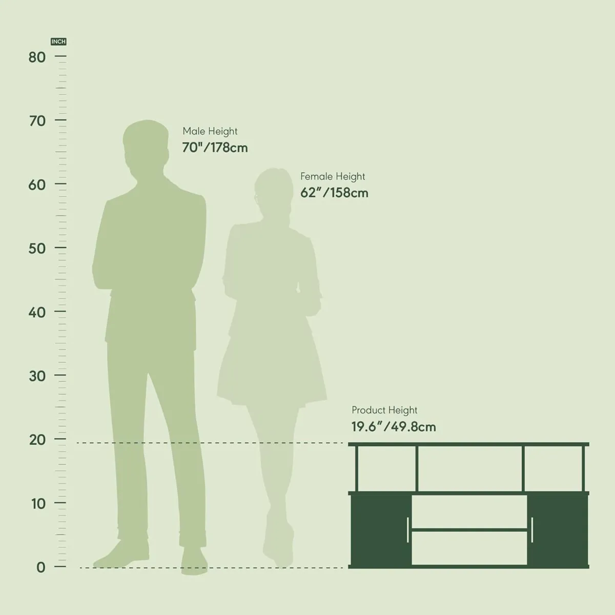 JAYA TV Stand Entertainment Center Console for up - Image 3