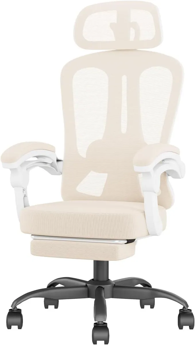 Mesh Desk Chair for Adult Ergonomic Office with - Image 1