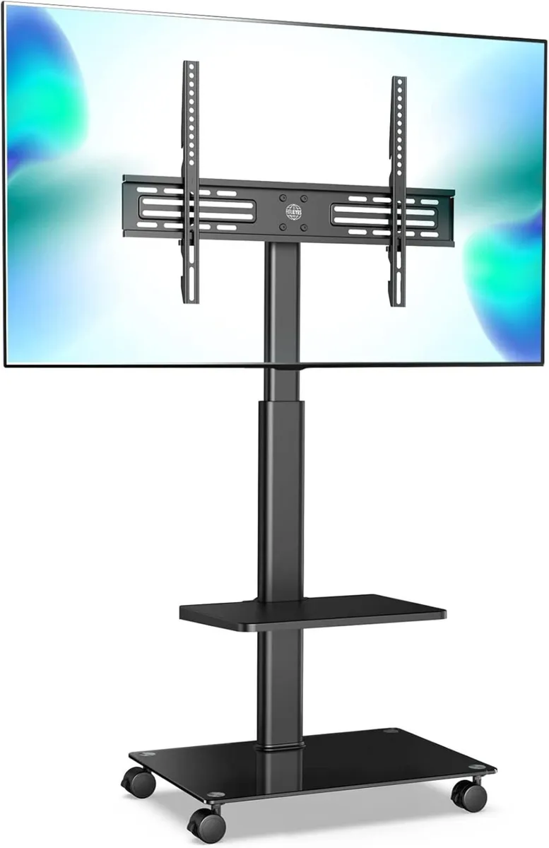 TV Stand on Wheels for 32 to 60 Inch Swivel - Image 1