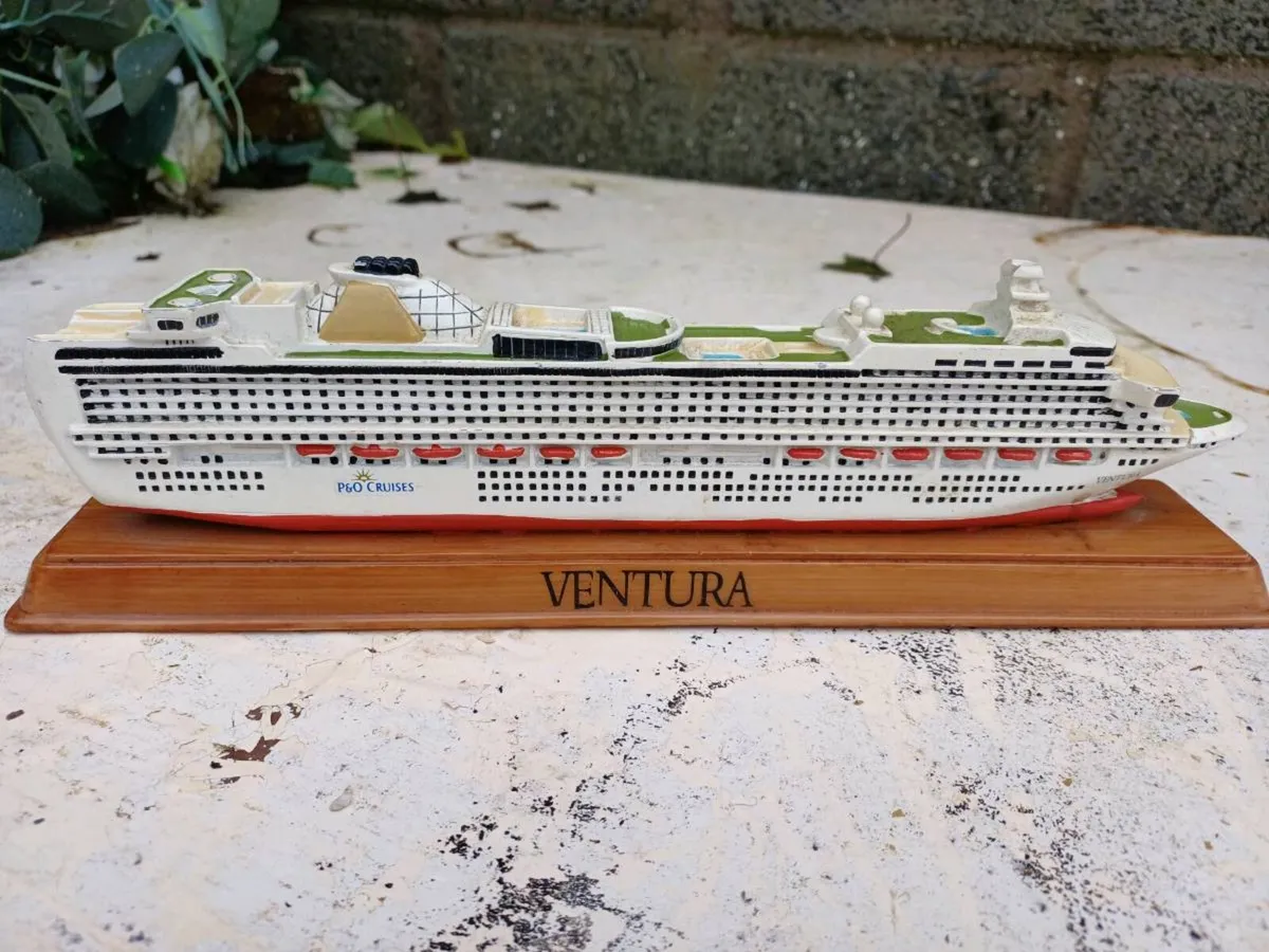Vintage Cruise Model Ship - Image 1