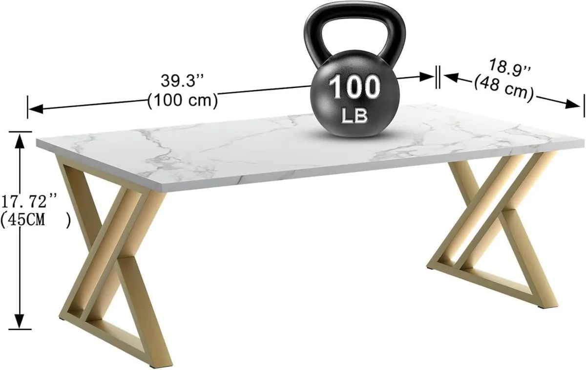 Coffee Table Living Room Wooden Sofa Side for - Image 3