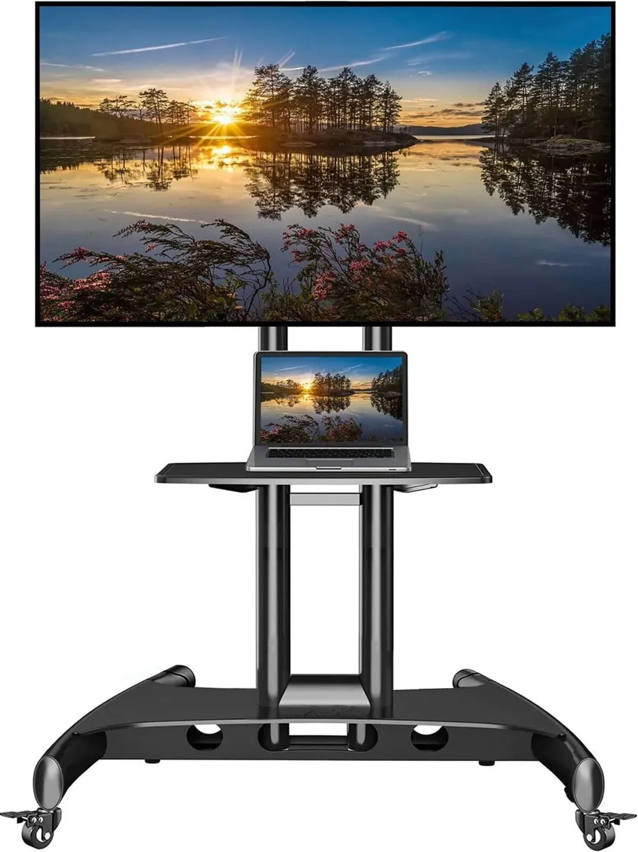 Mobile TV Cart on Wheels for 32'' to 75 inch LCD - Image 1