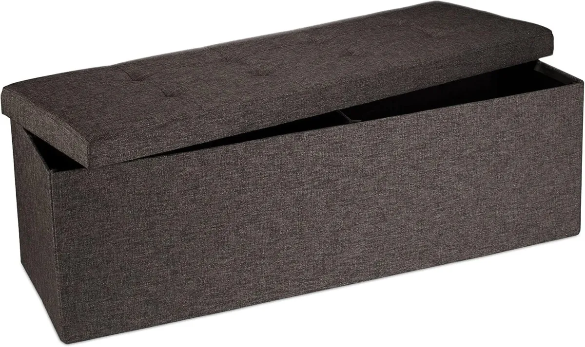 Folding Storage Bench XL 38 x 114 cm Foldable - Image 1