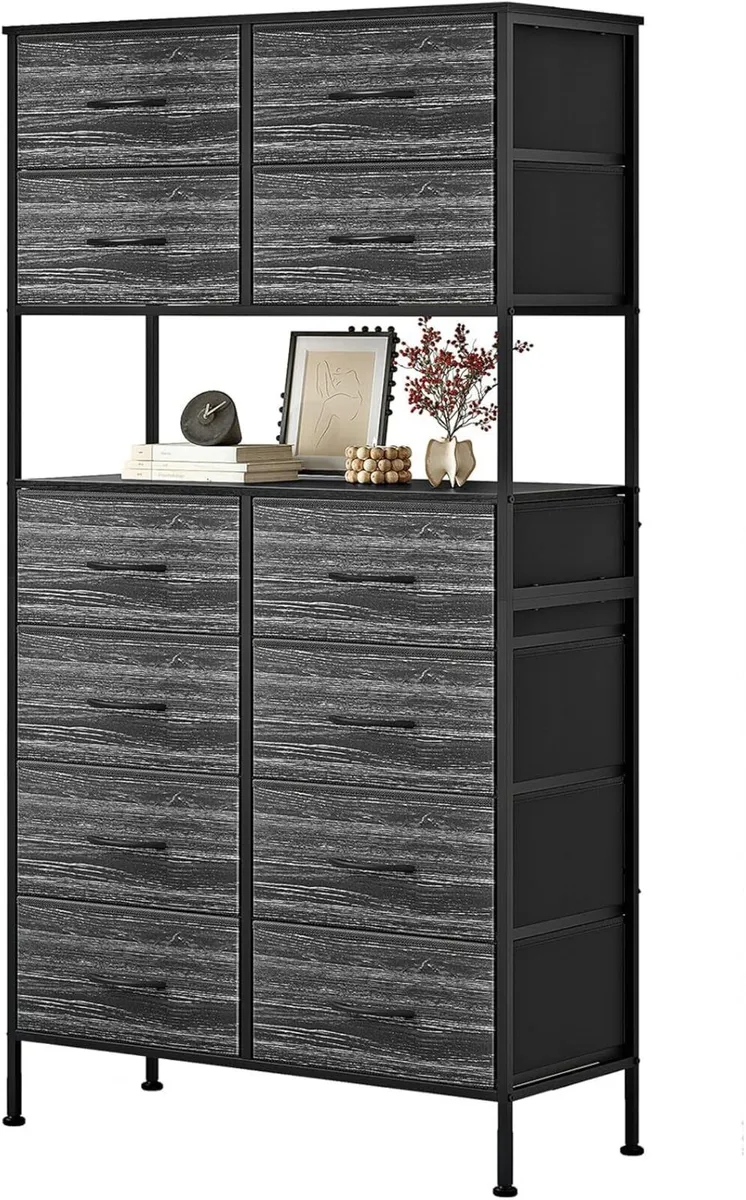 Chest of Drawers Bedroom 12-Drawer High with - Image 1