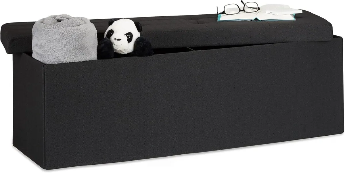Folding Storage Bench XL 38 x 114 cm Foldable - Image 1