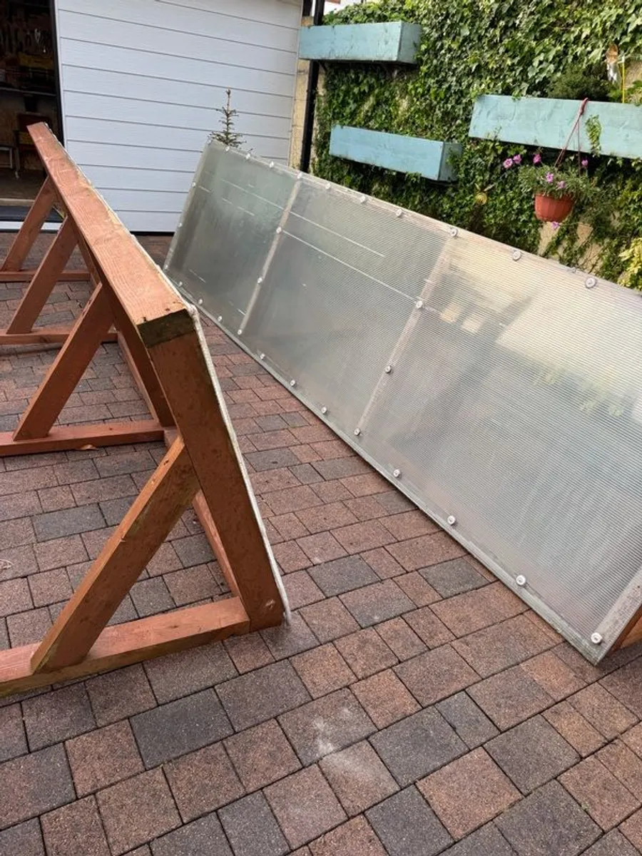 Wooden wall-mounted canopy - Image 2