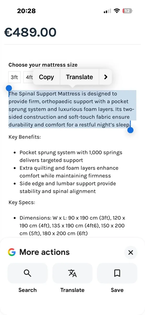 natural sleep mattress - Image 2