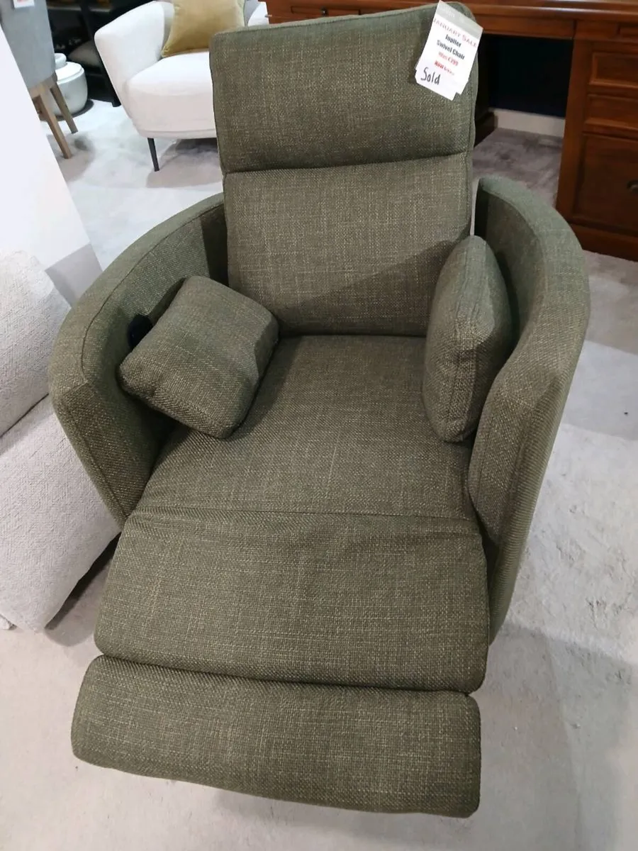 Swivel reclining armchair & rocker - Image 3