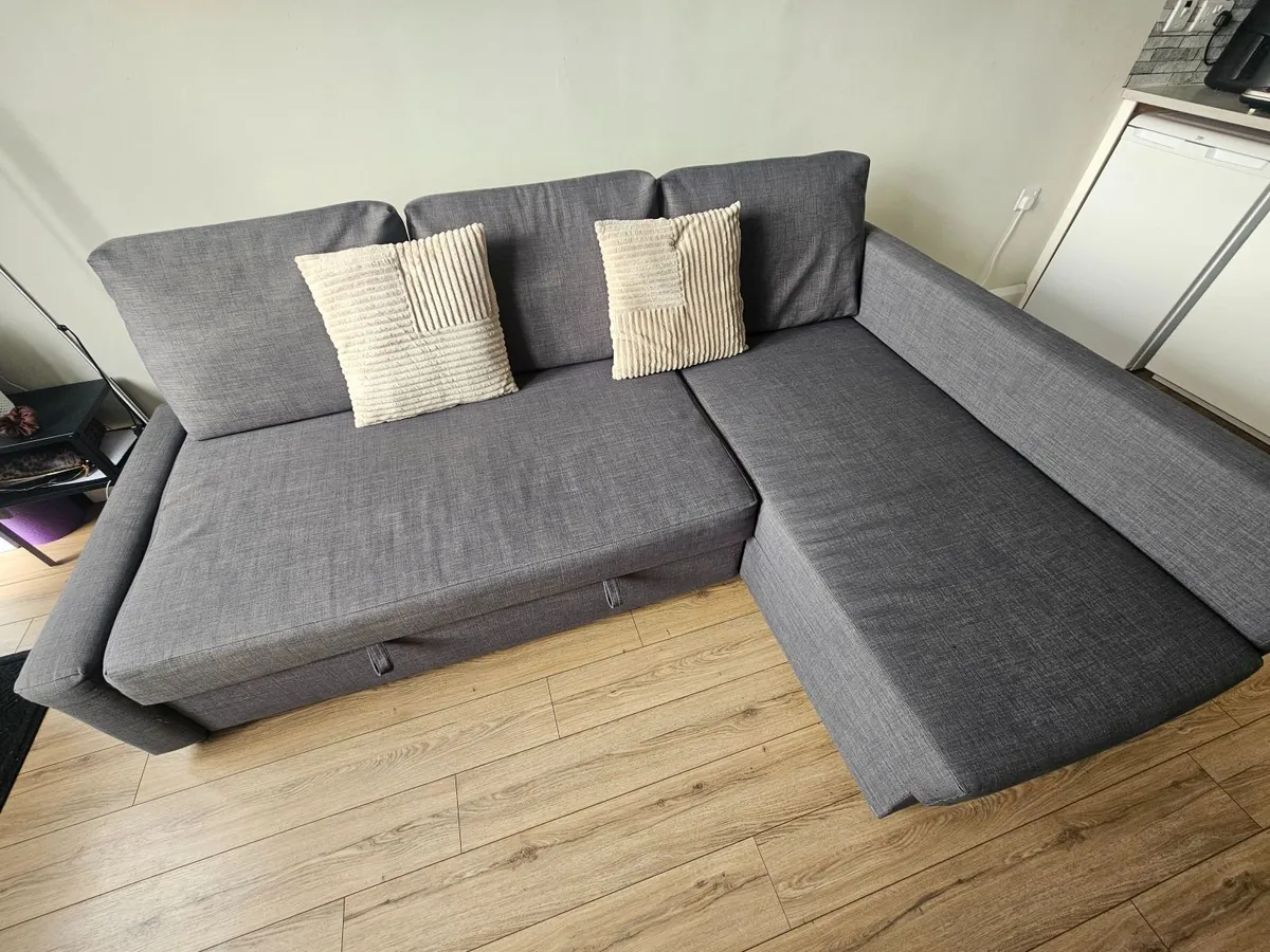 Sofa Bed, TV & Stand, Mirror - Image 1