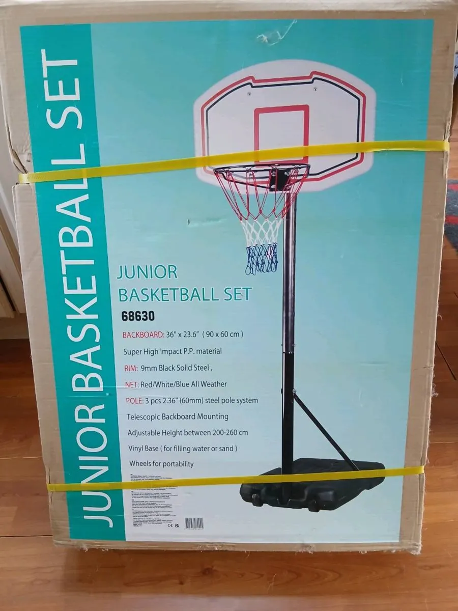 JUNIOR BASKETBALL BAĹL HOOP - Image 1