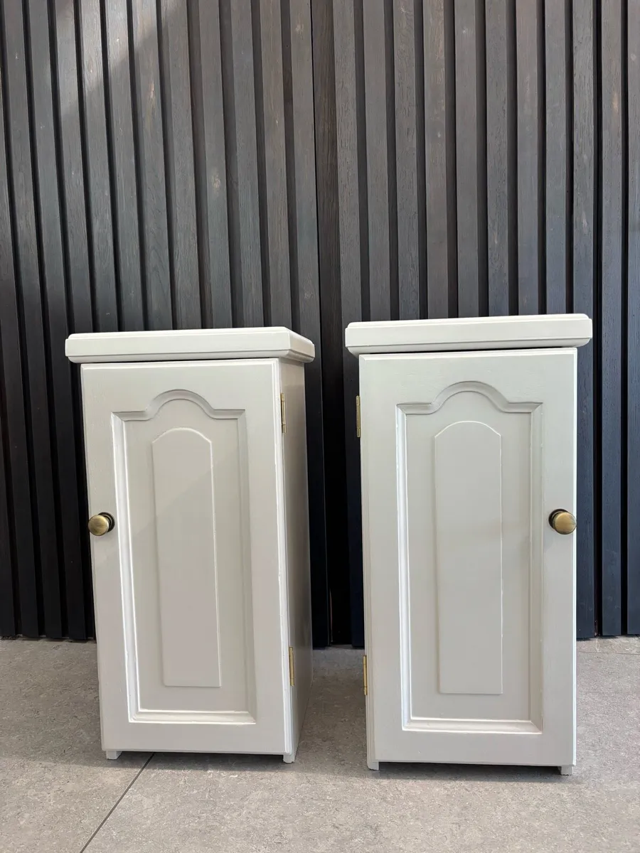 Pair of Bedside Cabinets/Lockers - Image 1