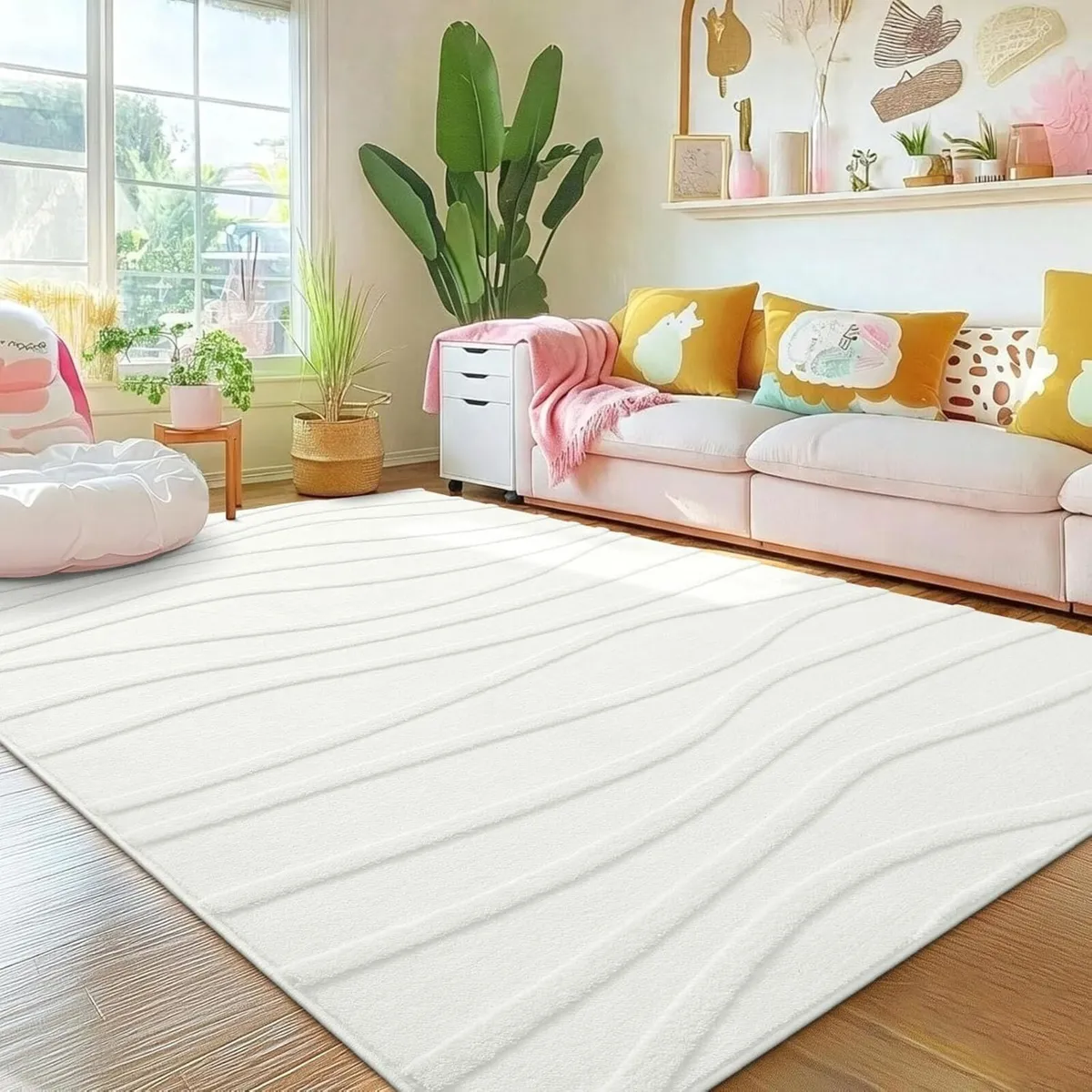 Rugs Living Room 240x340cm Soft Plush Wave - Image 1