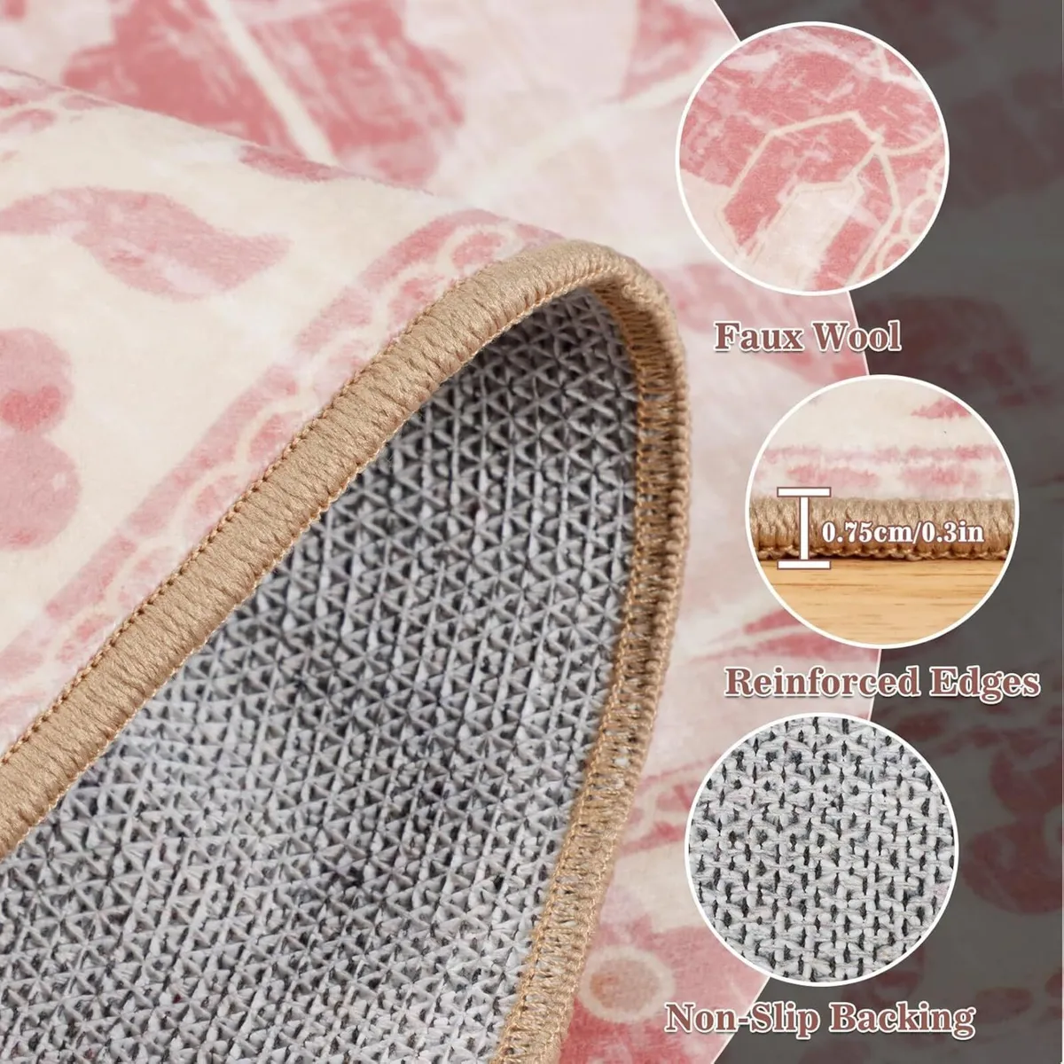 Butterfly Rugs Living Room 160x230cm Non-Slip - Image 4