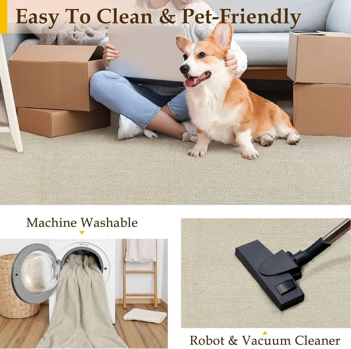 Outdoor Rug 160x230cm Rugs Living Room Garden - Image 4