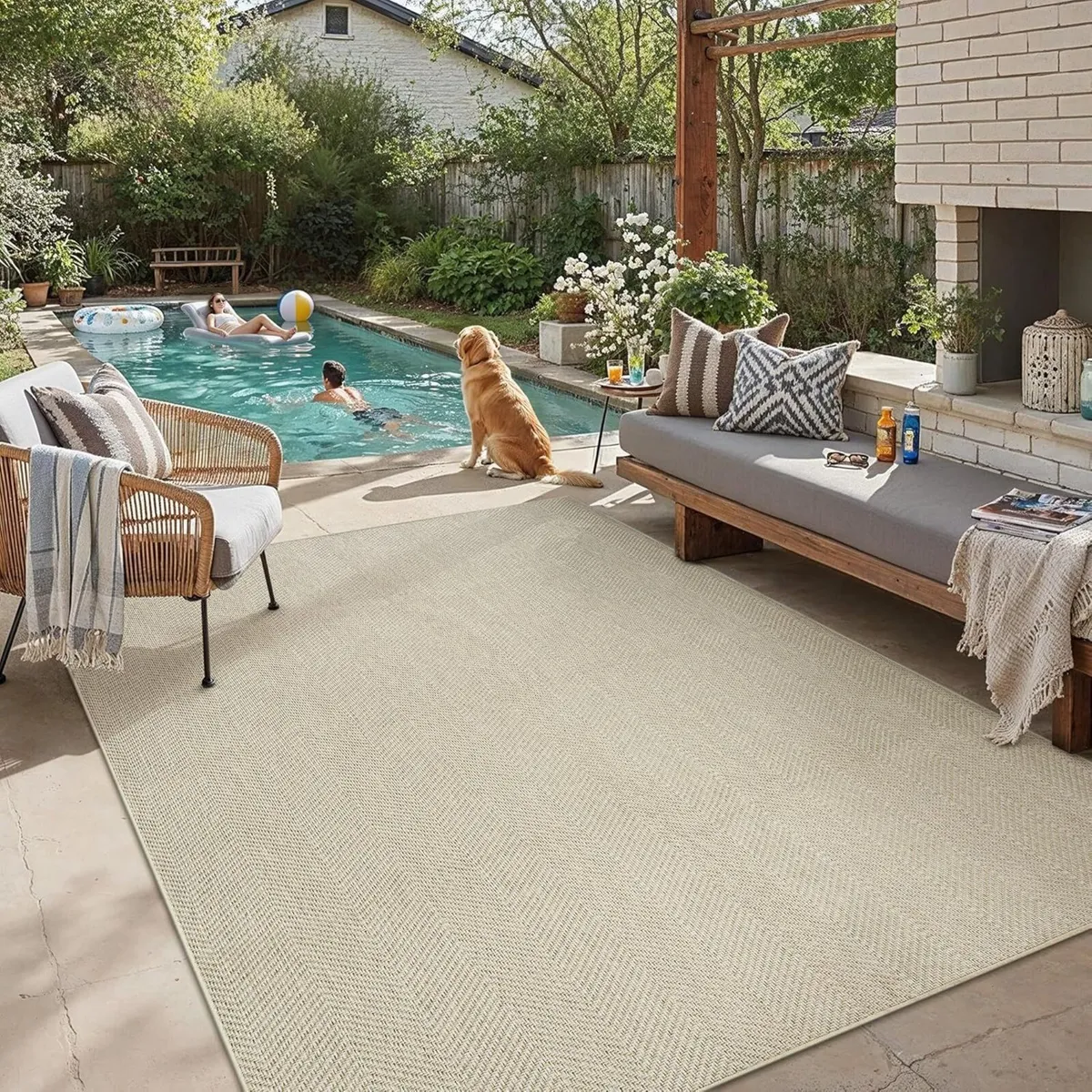 Outdoor Rug 160x230cm Rugs Living Room Garden - Image 1