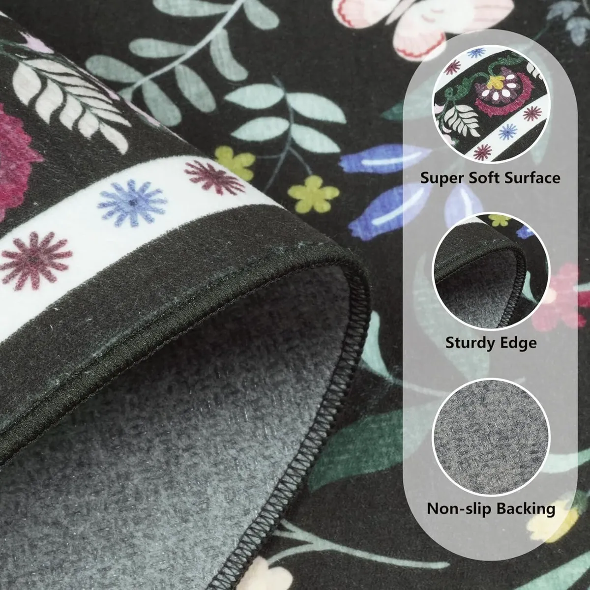 Rugs Living Room Large 160x230cm Vintage Washable - Image 4