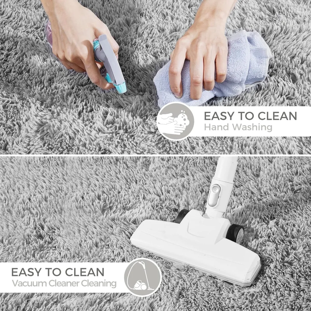 Ultra Soft Area Rugs for Living Room Fluffy Plush - Image 3