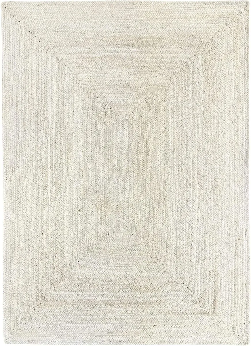 - Rug Jute Alhambra White Colour Area 100% Fibre - Image 1