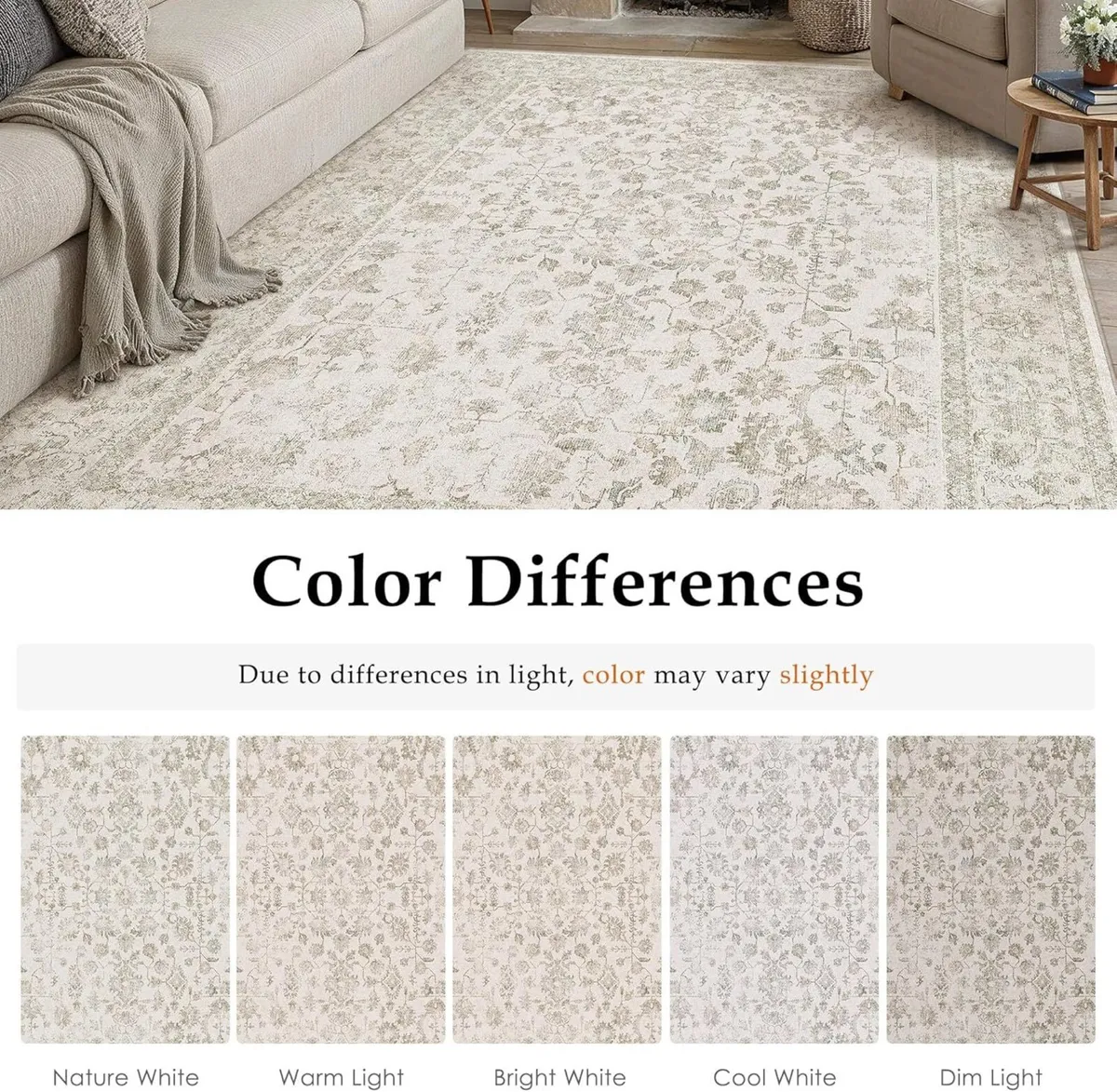 Rugs Living Room 240x300 cm Extra Large Vintage - Image 2