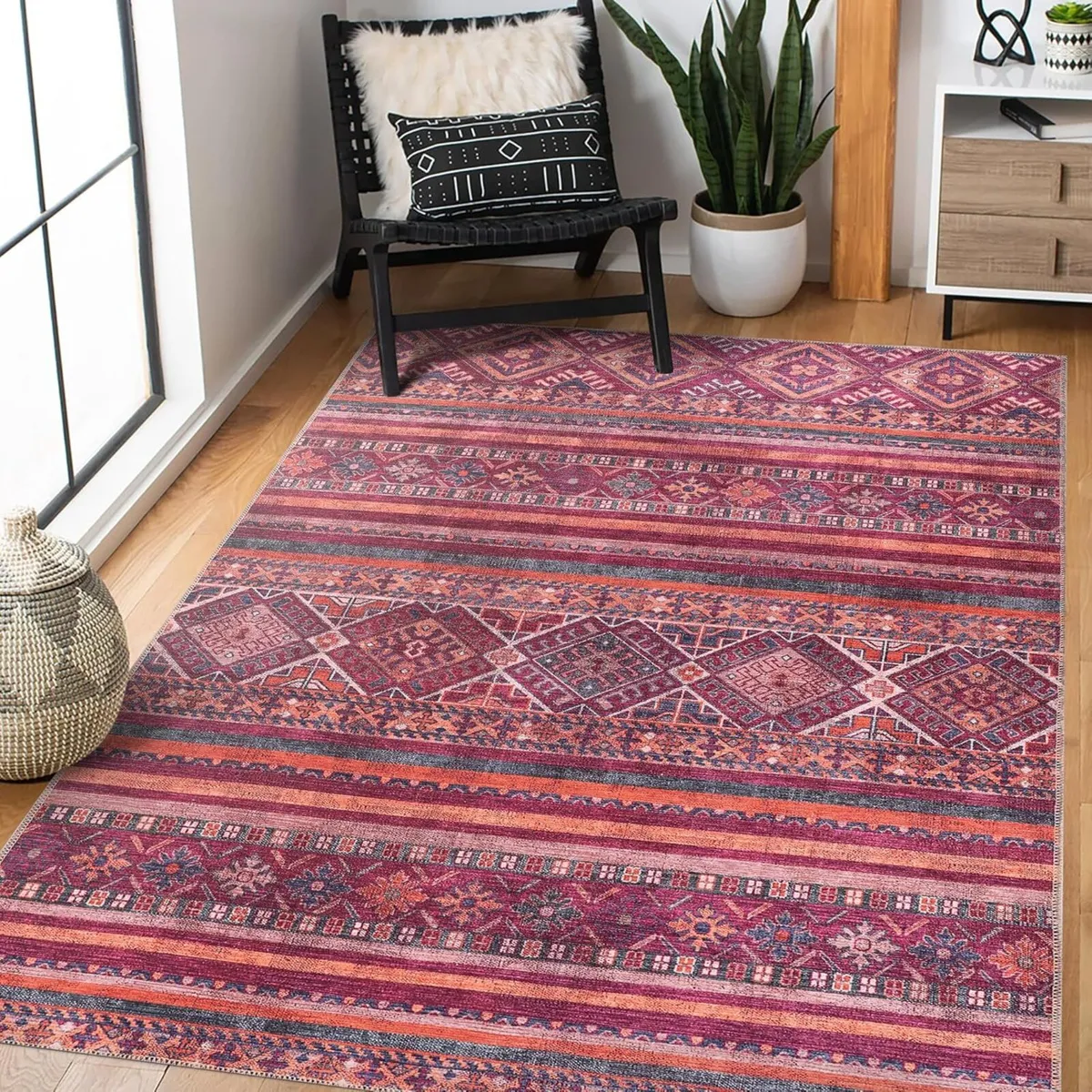 Washable Area Rugs for Living Room Traditional - Image 1