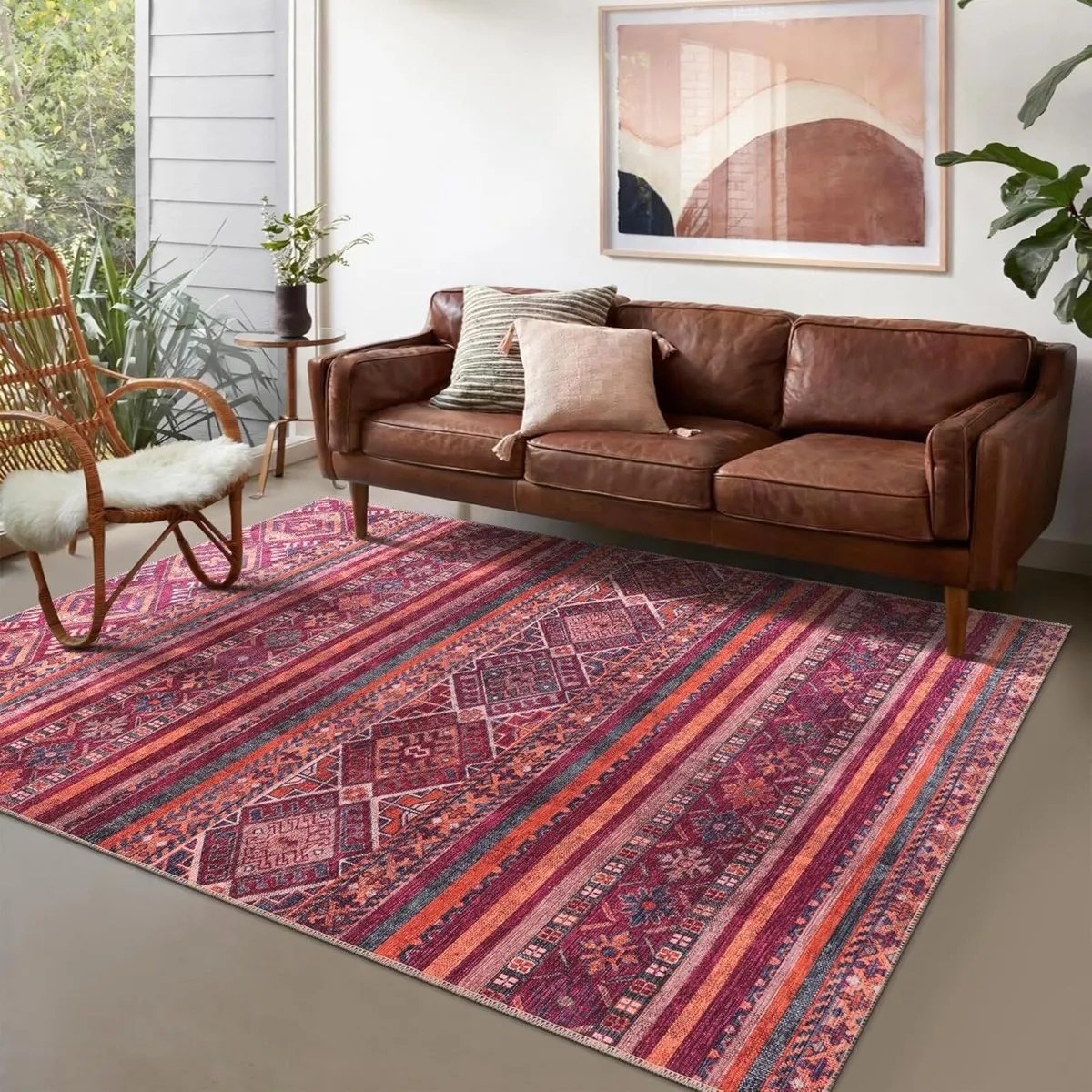 Washable Area Rugs for Living Room Traditional - Image 2