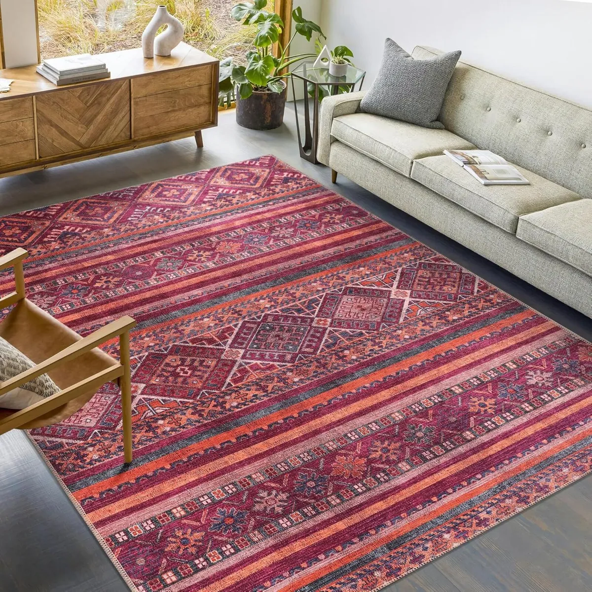 Washable Area Rugs for Living Room Traditional - Image 3