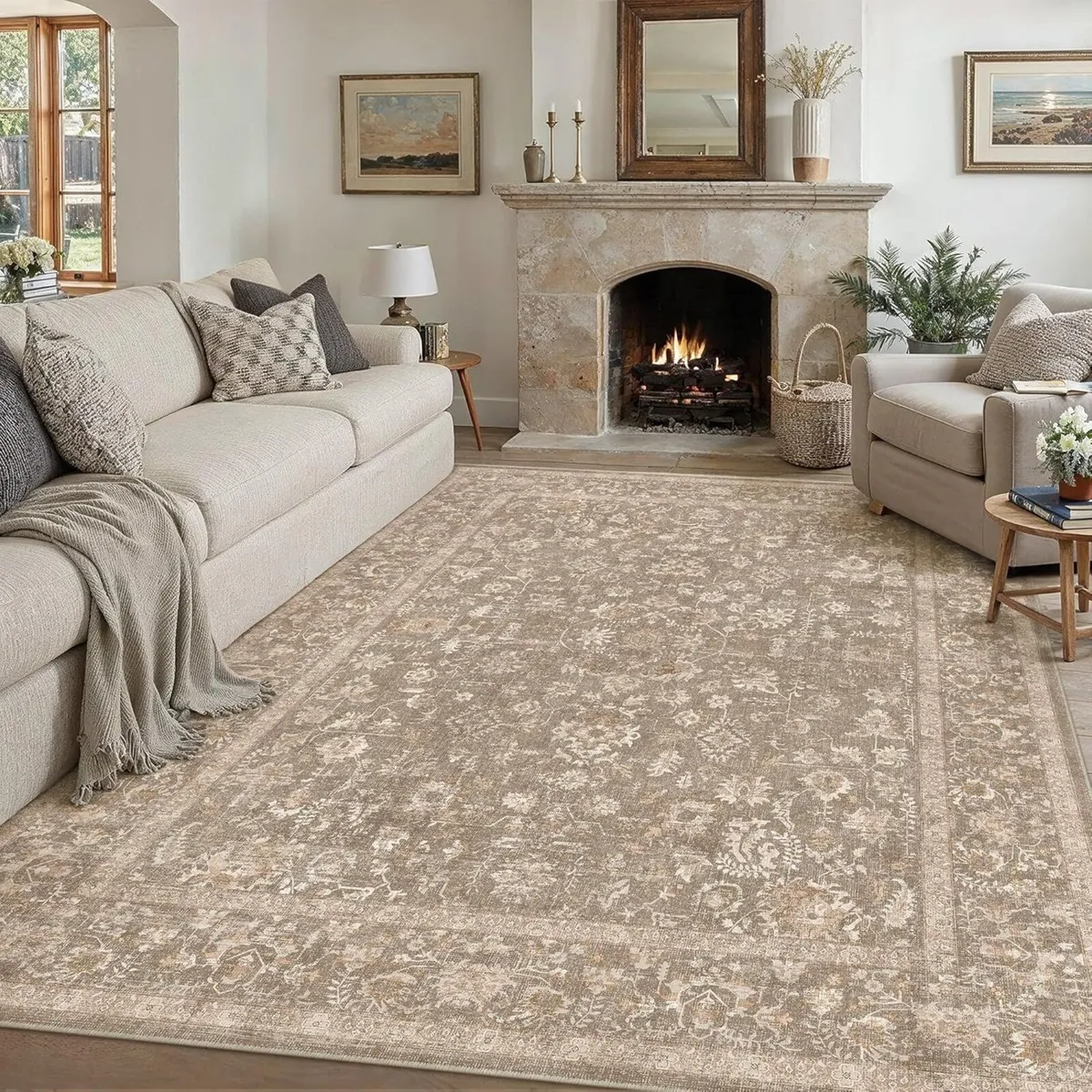 Rugs Living Room 200x300 cm Large Vintage - Image 1