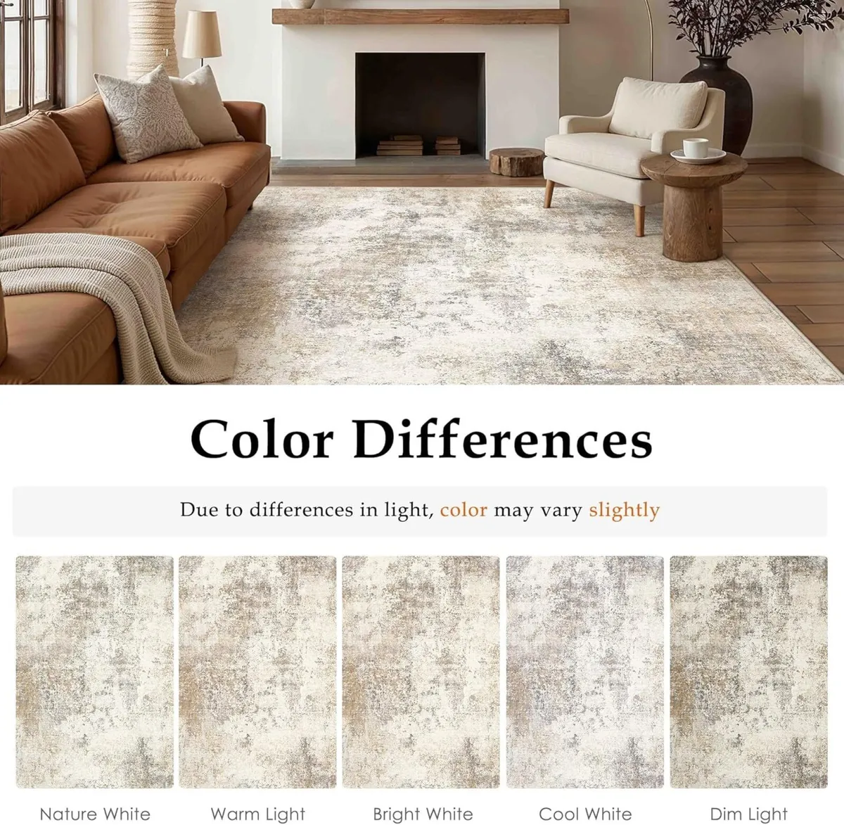 Abstract Area Rug Living Room Extra Large 240x300 - Image 2