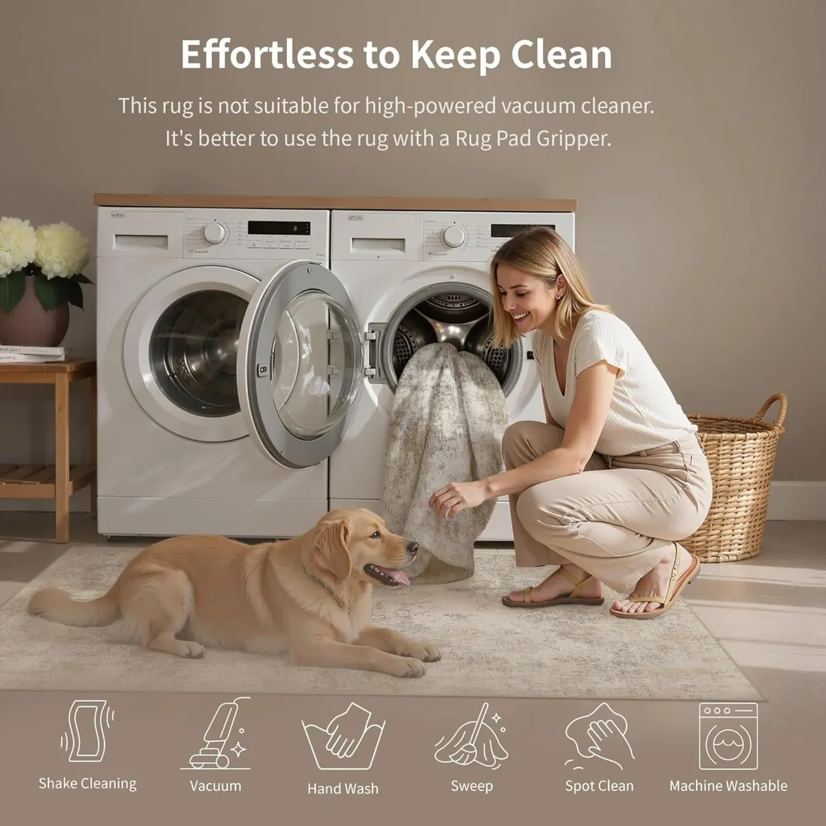 Abstract Area Rug Living Room Extra Large 240x300 - Image 4