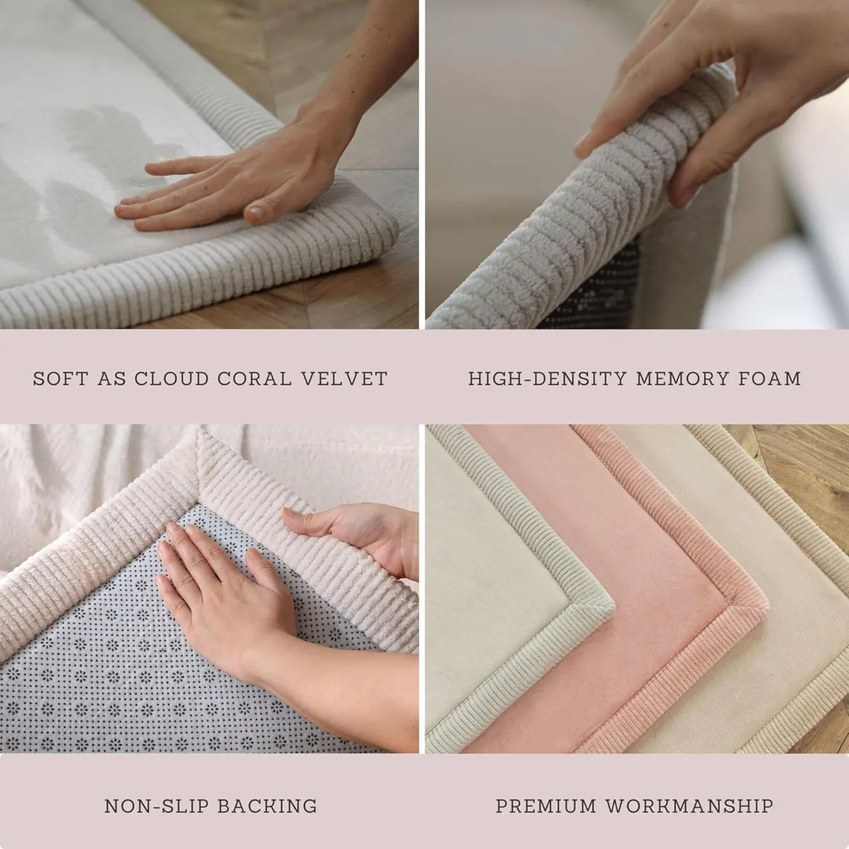 Premium Large Coral Velvet Baby Play Mat 200x150x2 - Image 4