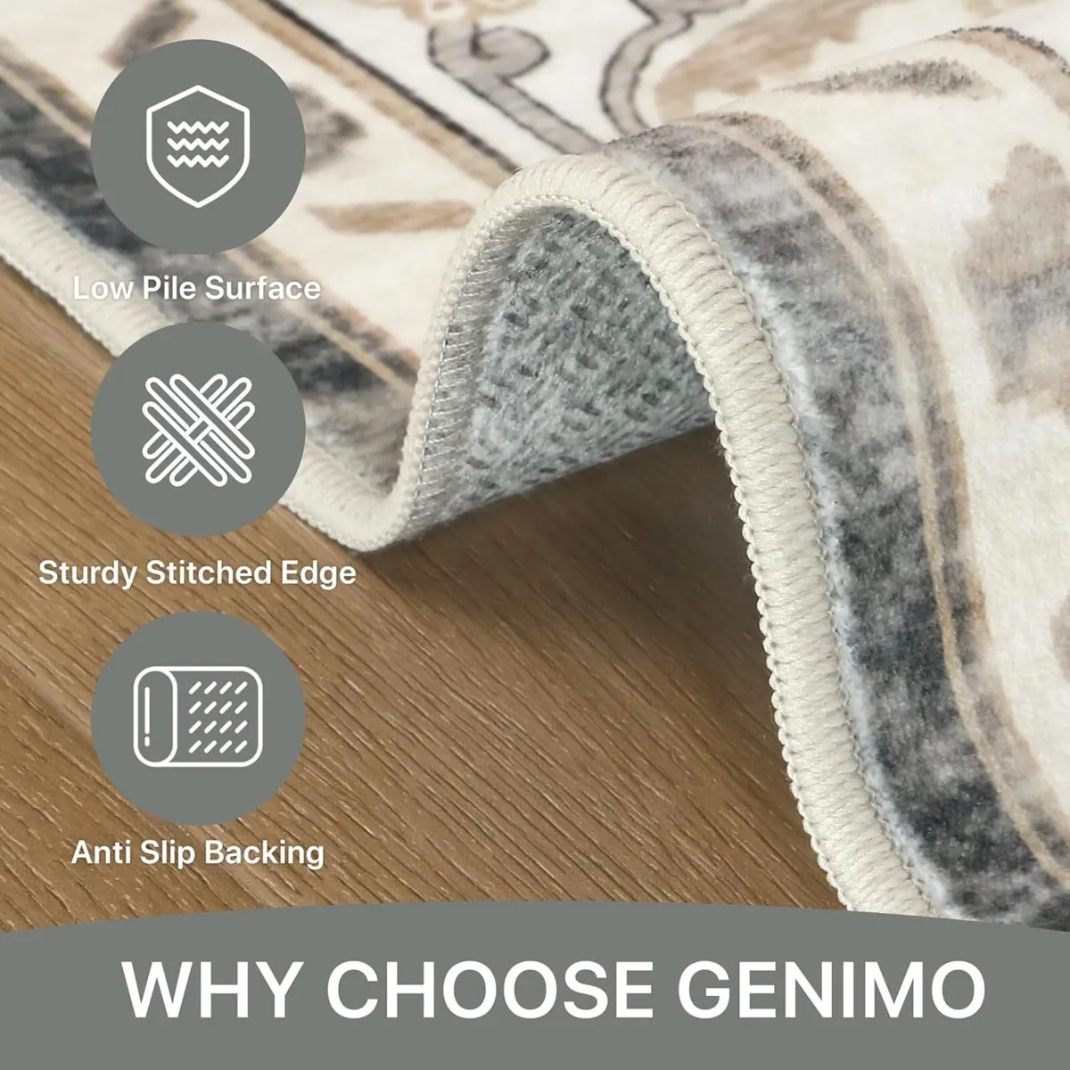 Rugs Living Room Large 160x230cm Vintage Boho - Image 4