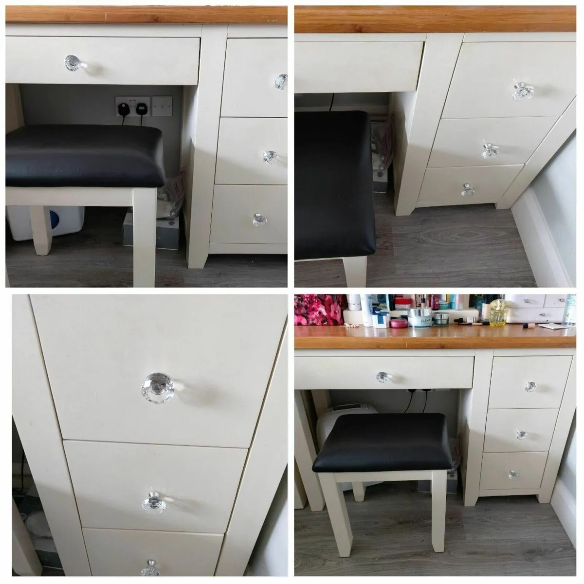 18 x  Glass Diamond Door Knobs- POST - Image 3