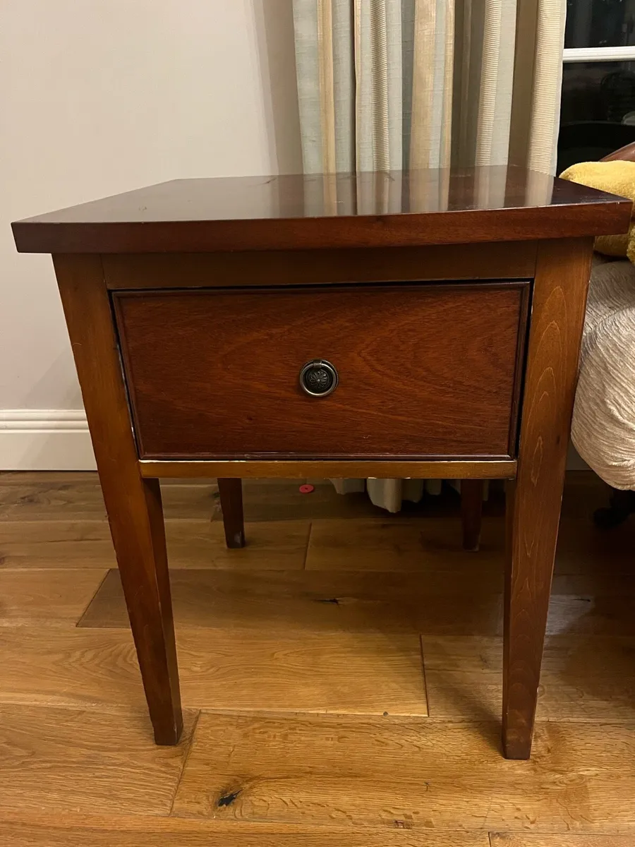 Mahogany Bowfront Bedside stands
