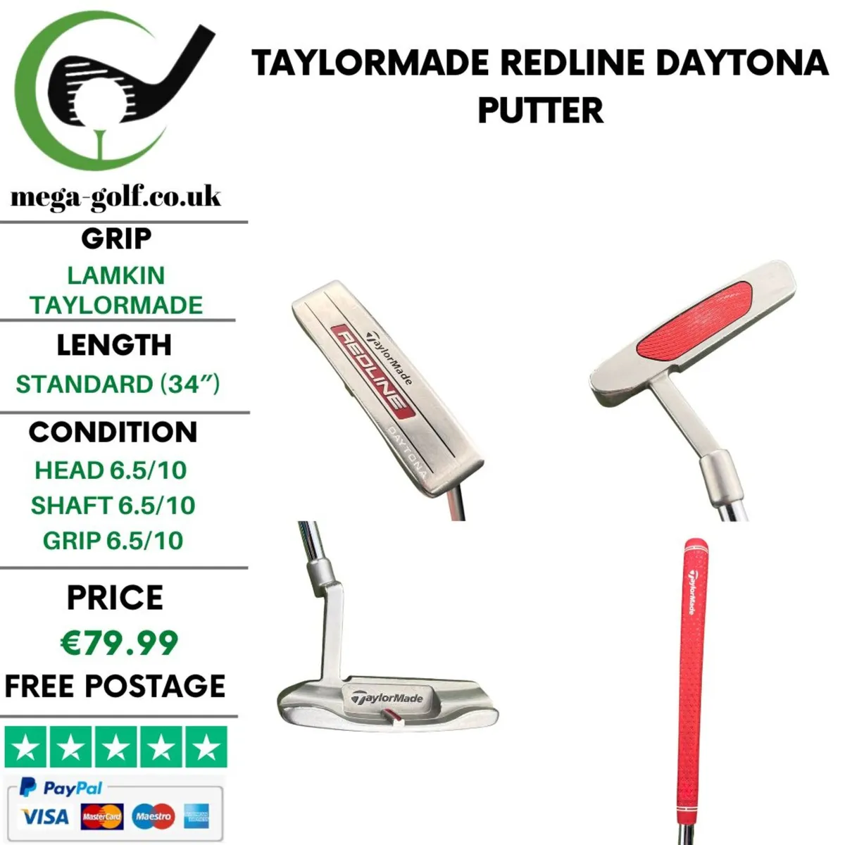 Taylormade Redline Daytona Putter / 34'' - Image 1