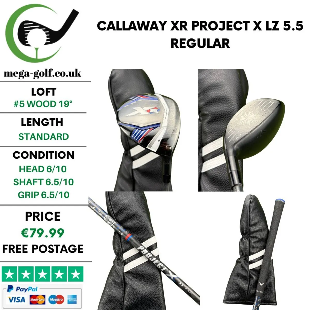 Callaway XR #5 Wood 19° / Project X LZ 5.5 Regular - Image 1