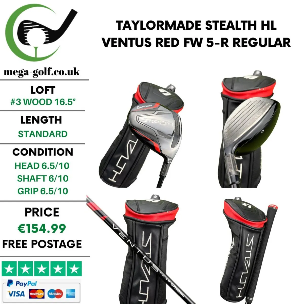 Taylormade Stealth HL #3 Wood 16.5° / Regular - Image 1