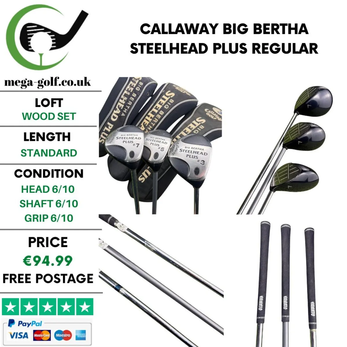 Callaway Big Bertha Steelhead Plus Wood Set - Image 1