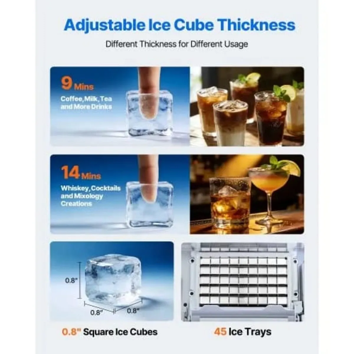 Commercial Ice Maker Machine, 59kg/24H with 15kg S - Image 3