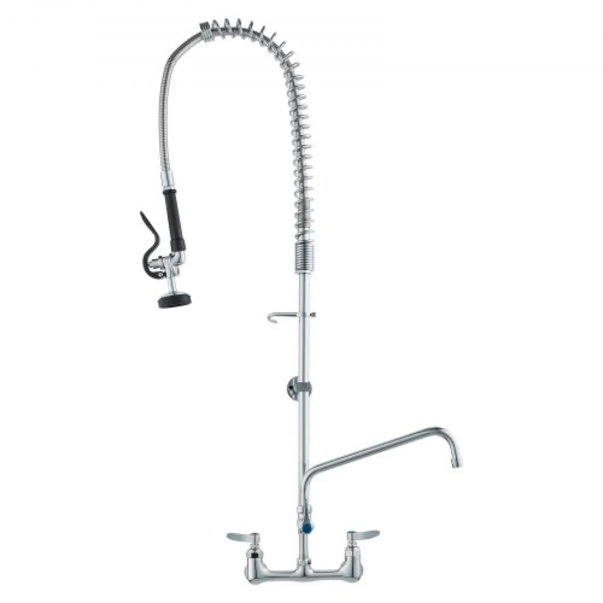 Commercial Faucet with Pre-Rinse Sprayer, 44" Heig - Image 1