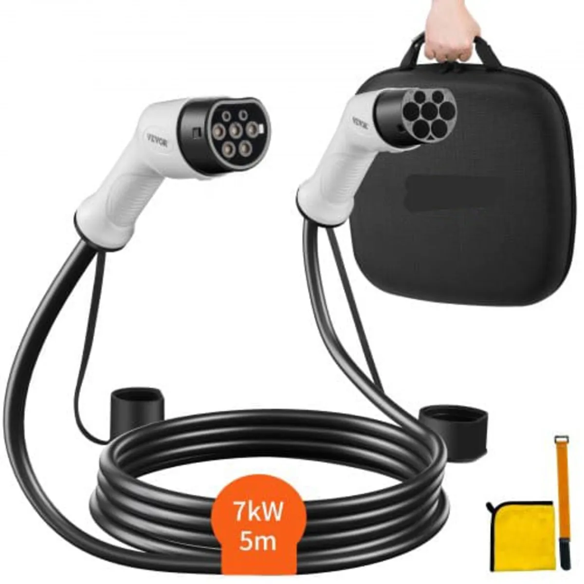 Type 2 to Type 2 EV Charging Cable, 32Amp, 7kW 5 M - Image 1