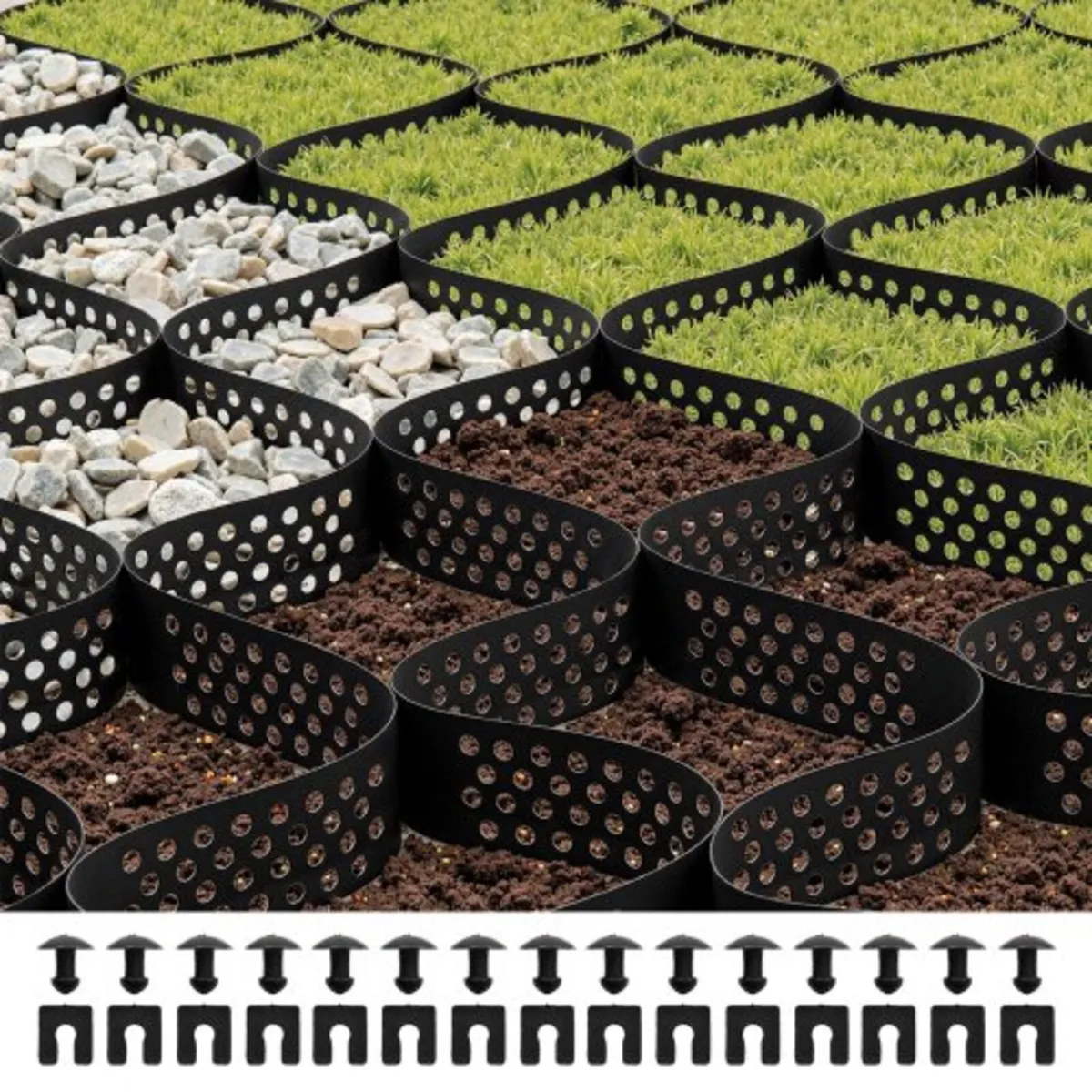 Gravel Grid, 3 Inch Depth, 17.06 x 8.86 FT / 5200 - Image 1