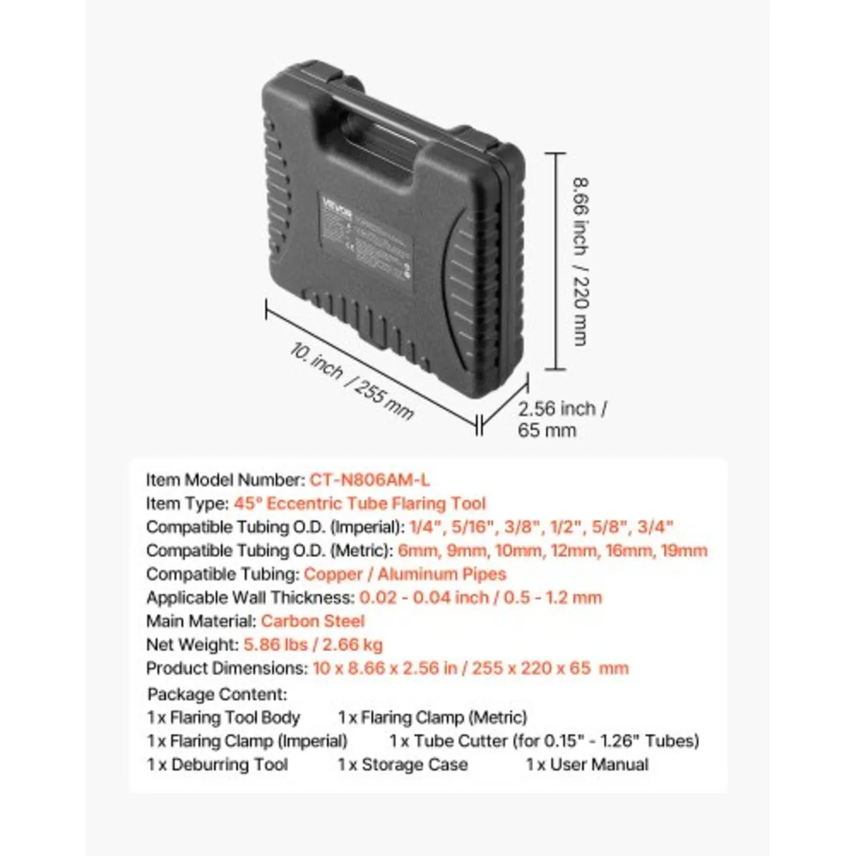 Flaring Tool HVAC, 45° Eccentric Single Flaring To - Image 4