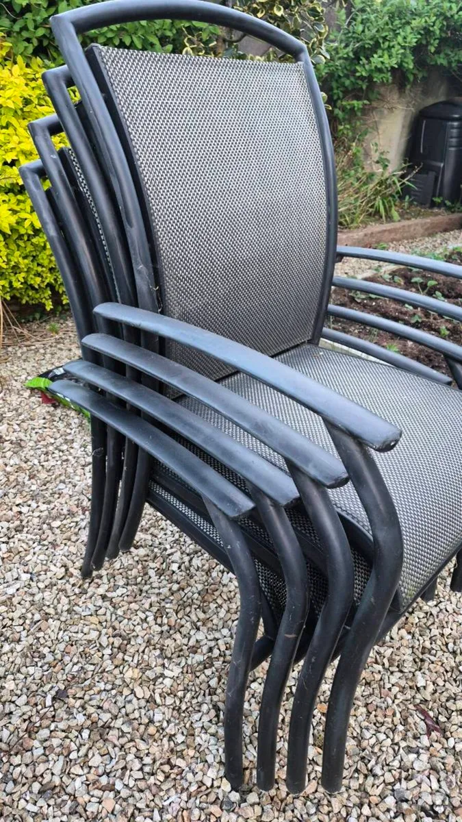 Granite Patio Table & 4 Chairs - Image 2