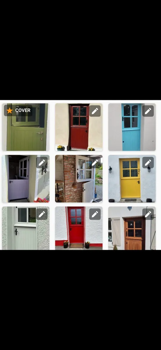 Irish Made Solid Hardwood Cottage Half Doors - Image 1