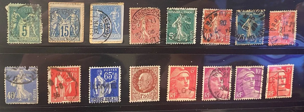 50 French stamps from 1870 onward - Image 2