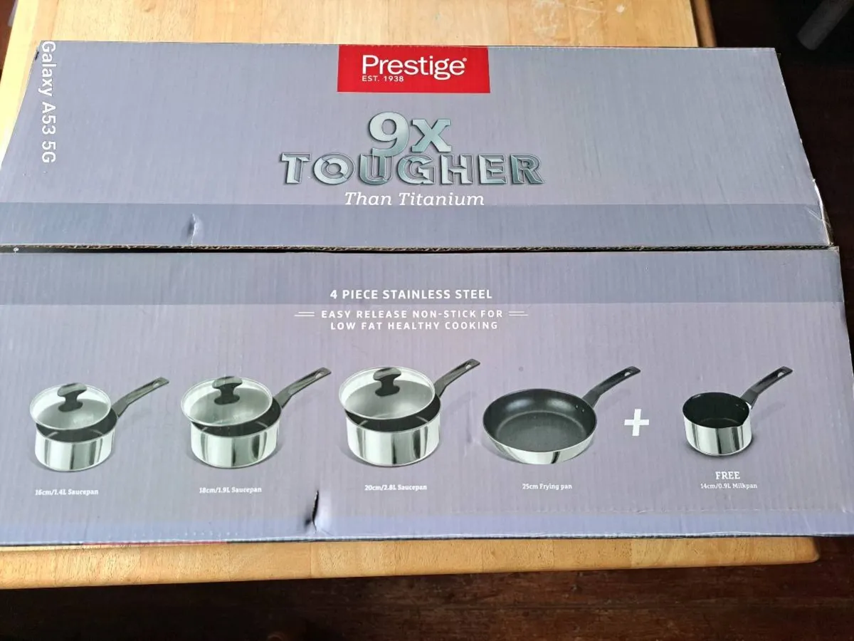 Prestige 5 piece stainless steel - Image 1