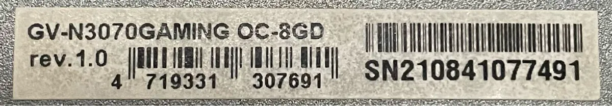 RTX 3070 - very dusty - Image 2