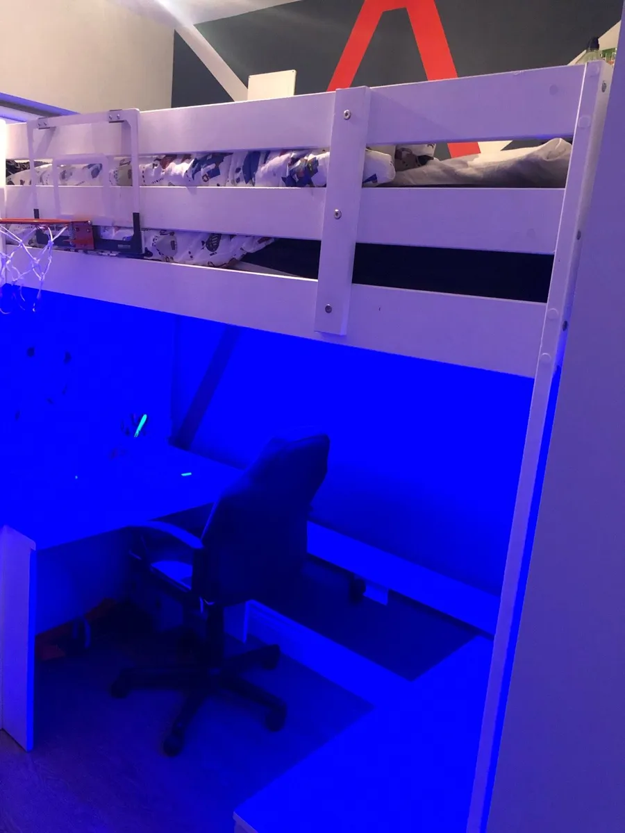 High Sleeper Bed & Desk - Image 3