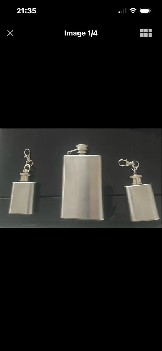 Hip Flask Set (3) - Image 1