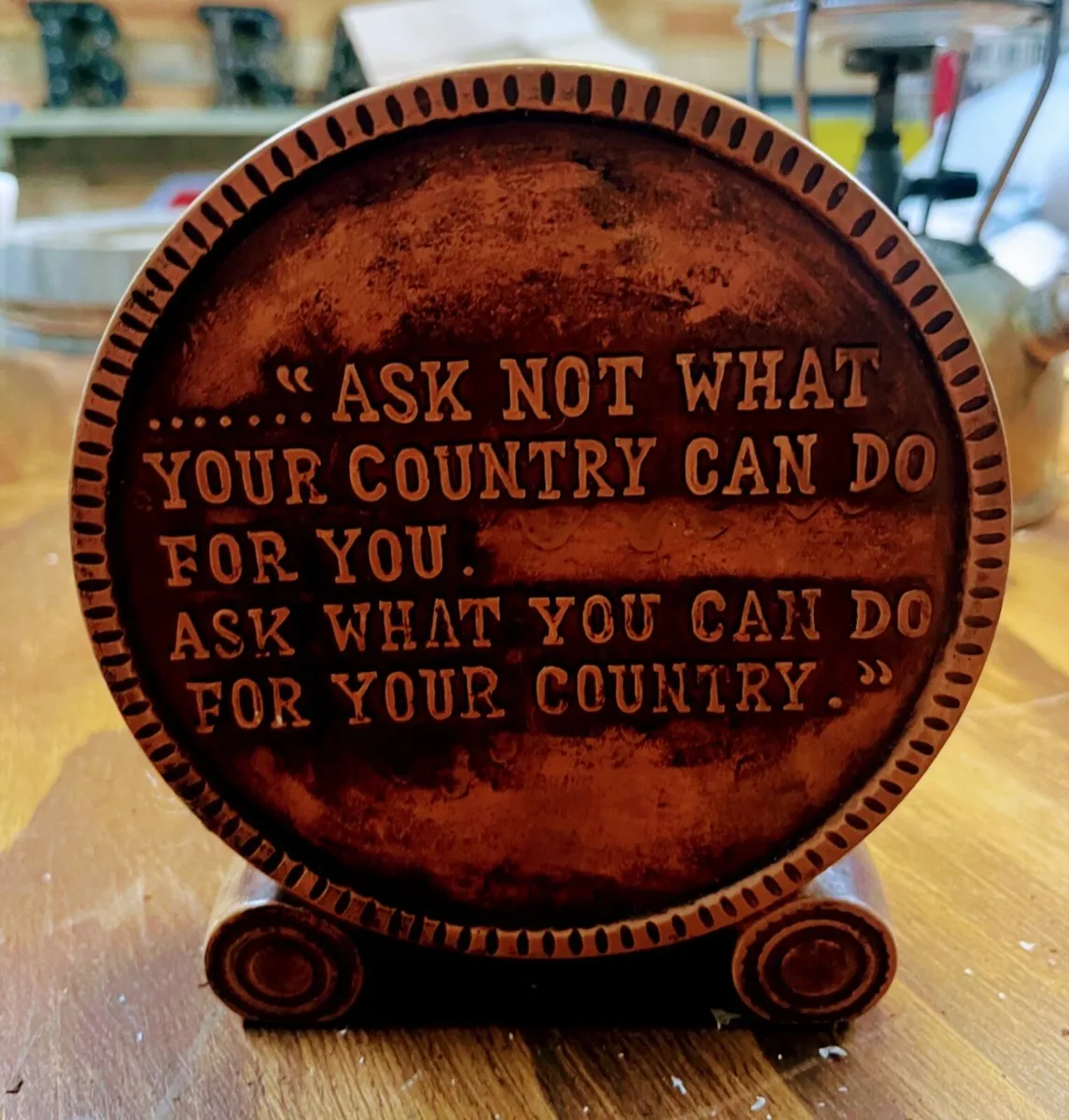 JFK Vintage commemorative money bank - Image 2